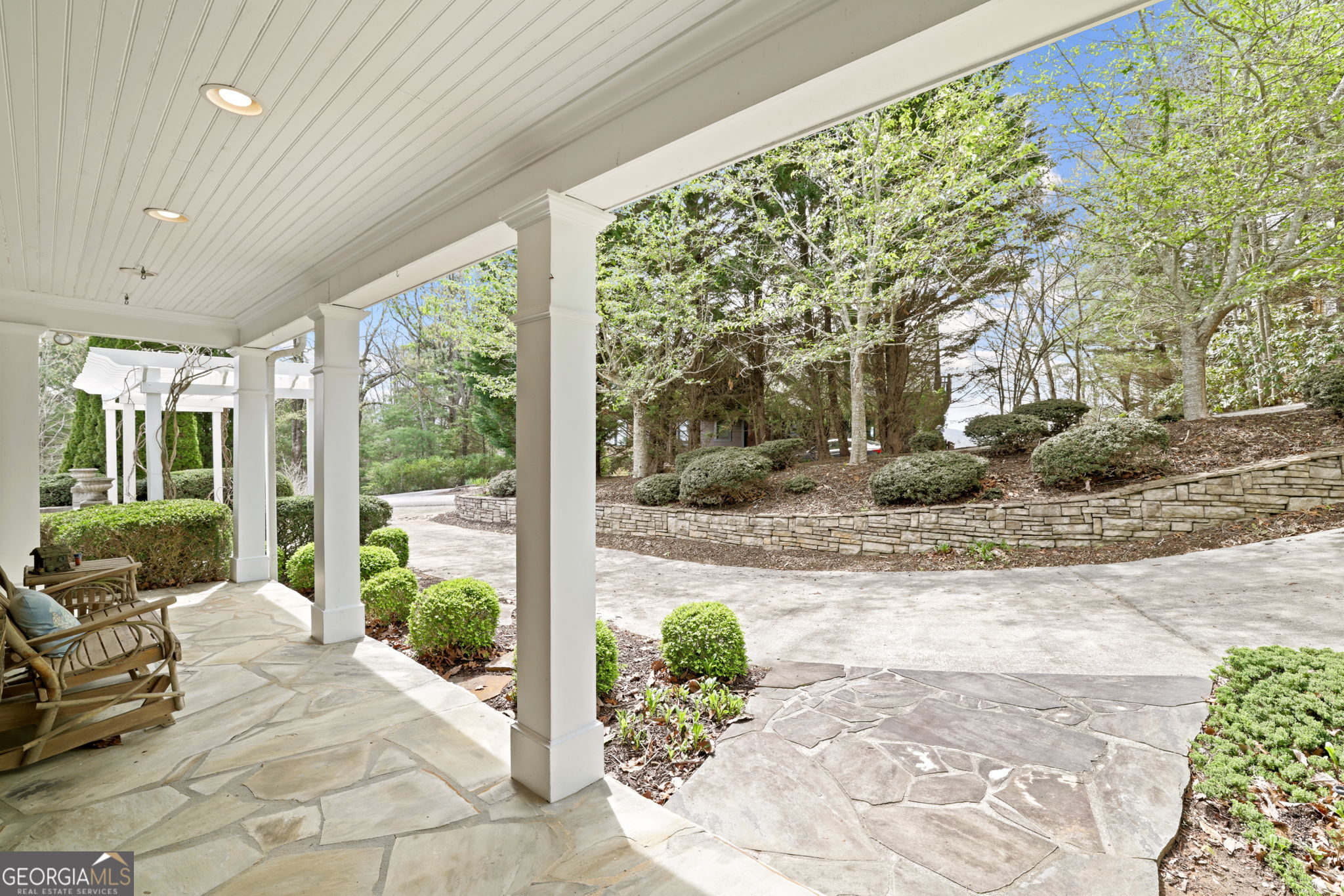 1171 Rabun Bluffs Drive Lakemont, GA 30552 - Photo 72 of 75 a front view of a house with garden