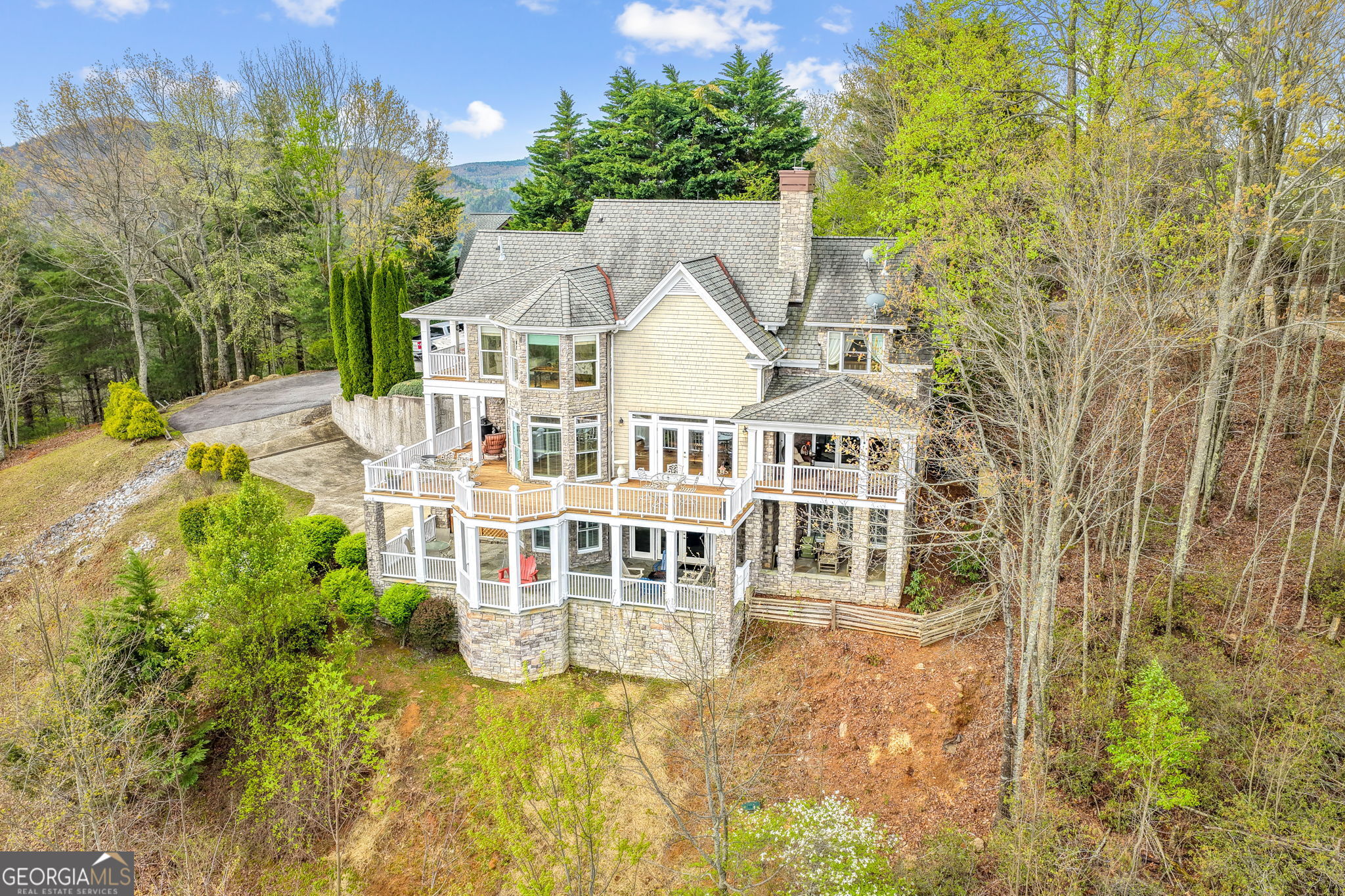 1171 Rabun Bluffs Drive Lakemont, GA 30552 - Photo 75 of 75 a house view with a garden space