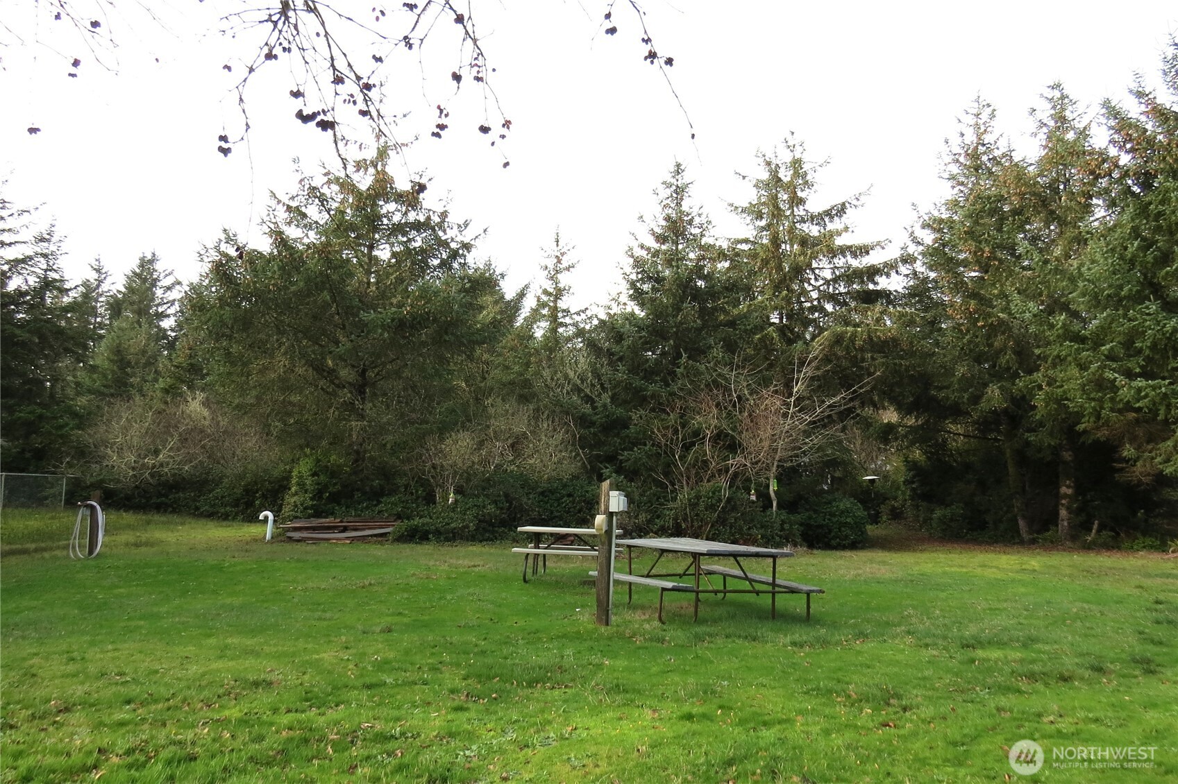 636 Weatherwax Loop Northeast Ocean Shores, WA 98569 - Photo 16 of 32 a park view with a bench in a park