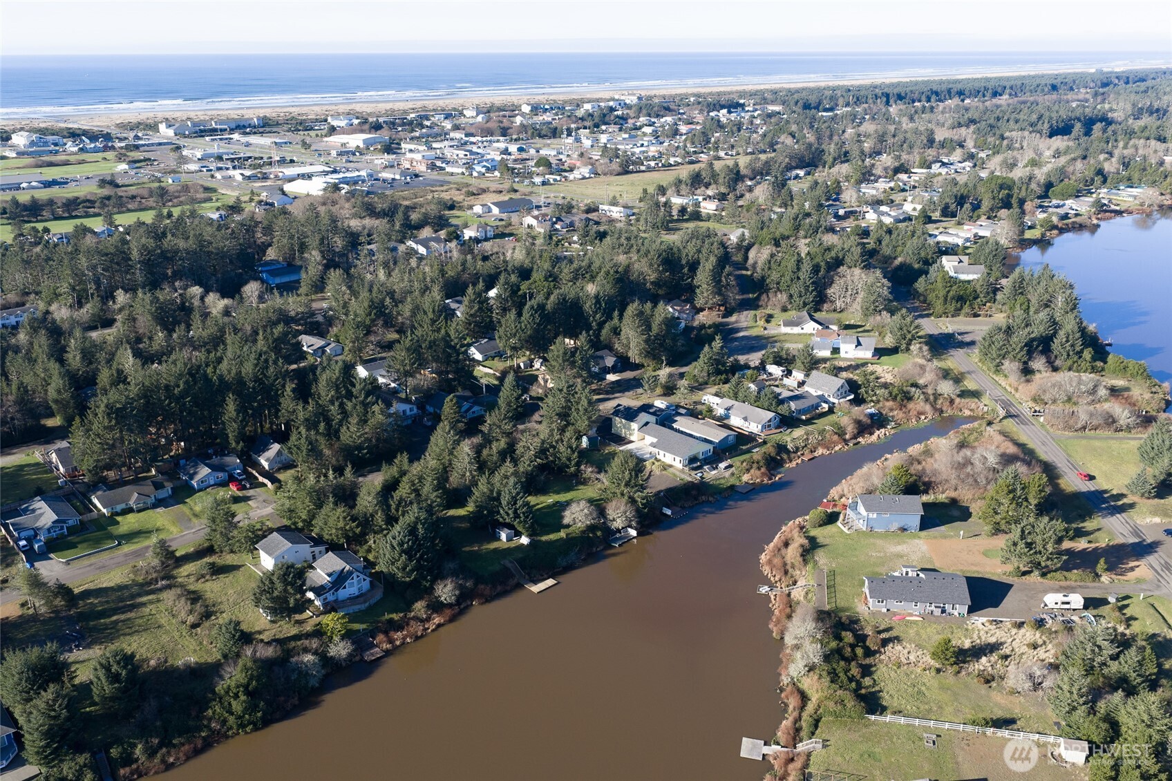 636 Weatherwax Loop Northeast Ocean Shores, WA 98569 - Photo 28 of 32 an aerial view of a city