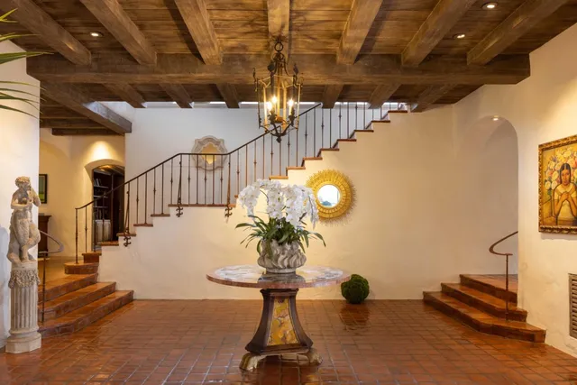 a view of a city from a balcony