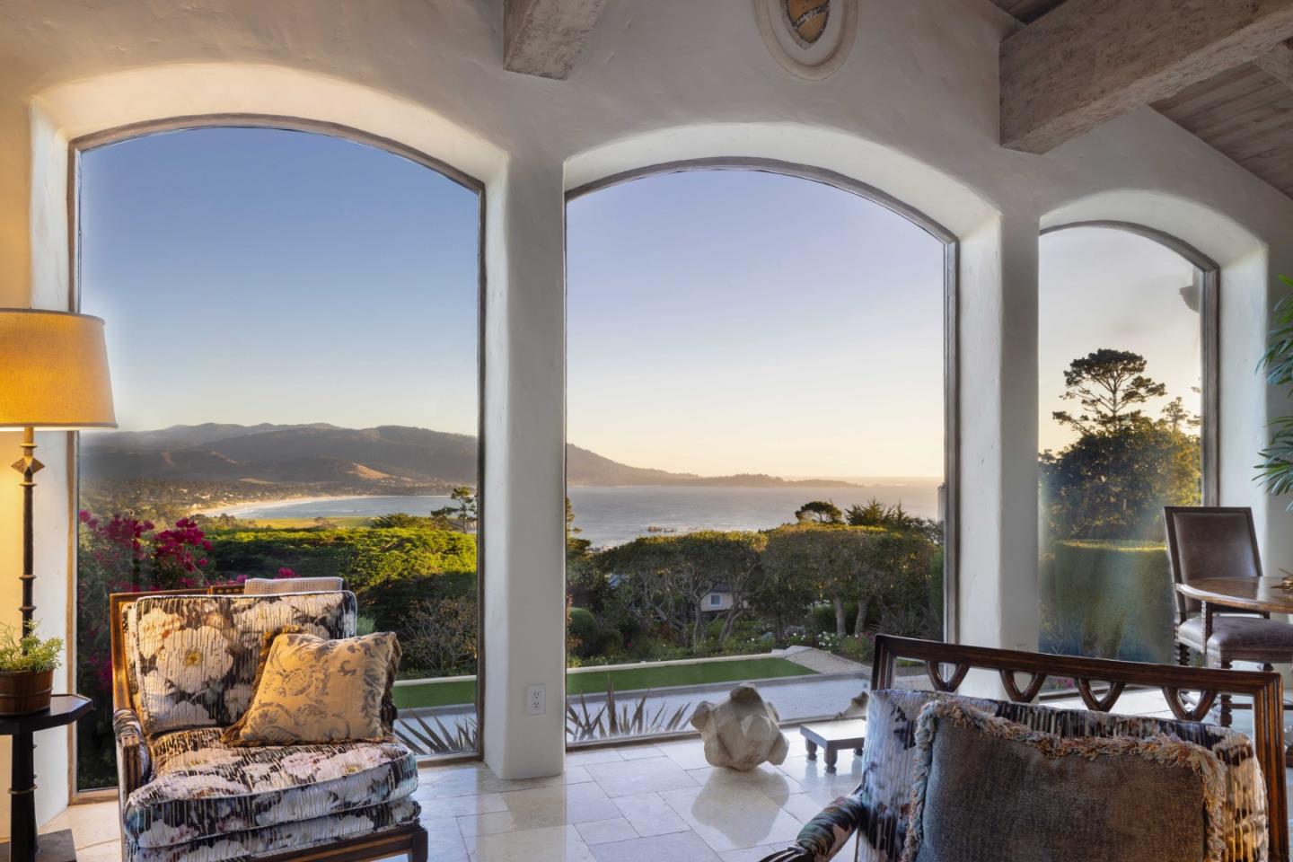 1463 Oleada Road Pebble Beach, CA 93953 - Photo 19 of 68 a view of roof deck with furniture and garden view
