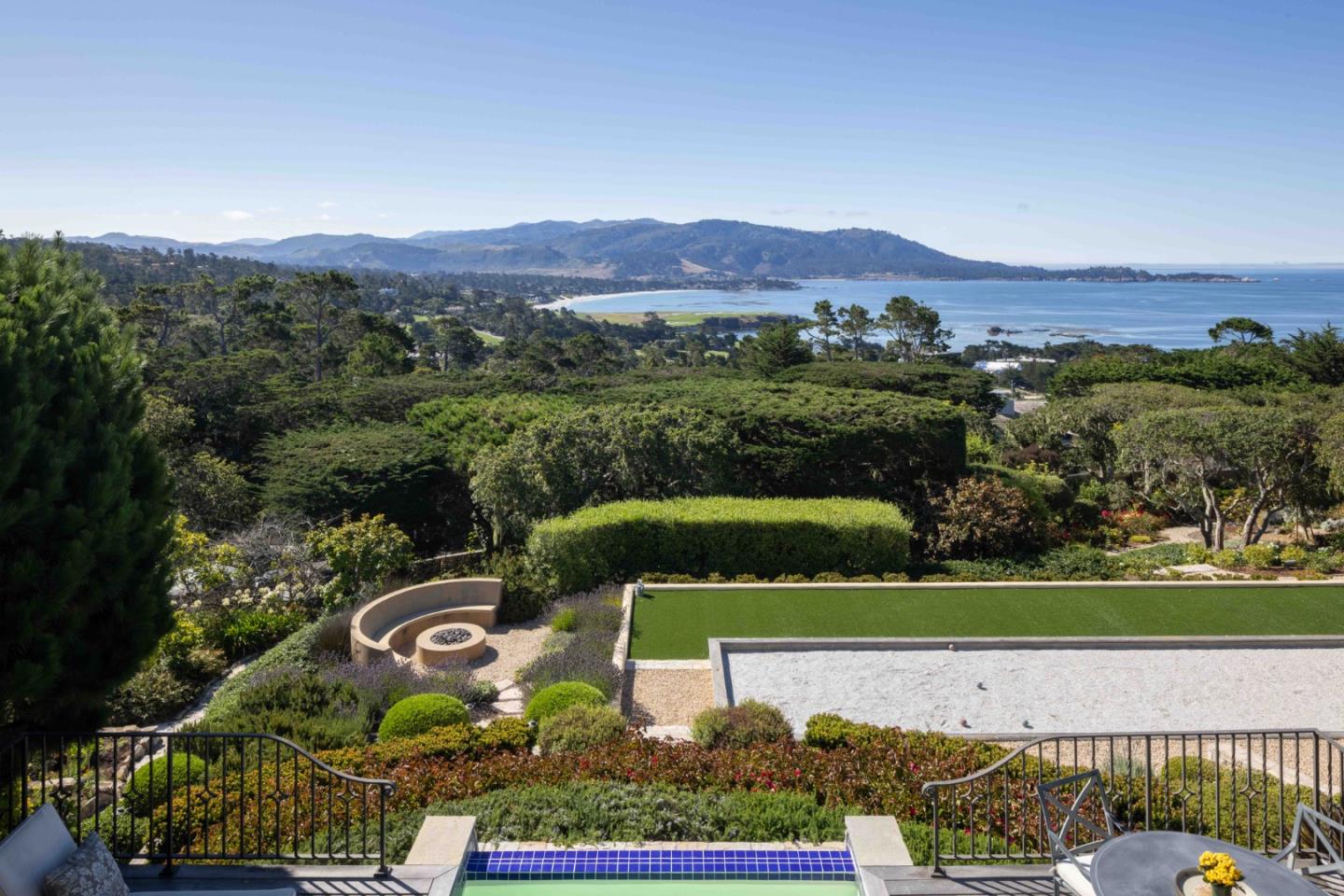 1463 Oleada Road Pebble Beach, CA 93953 - Photo 31 of 68 an aerial view of a house with a garden