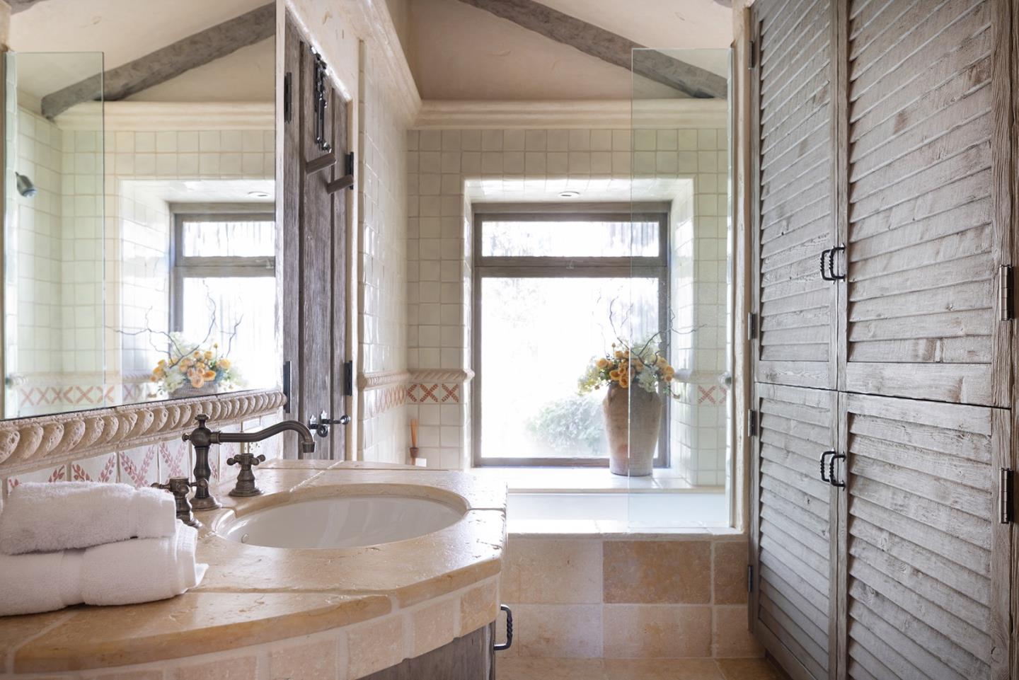 1463 Oleada Road Pebble Beach, CA 93953 - Photo 61 of 68 a living room with furniture and a large window