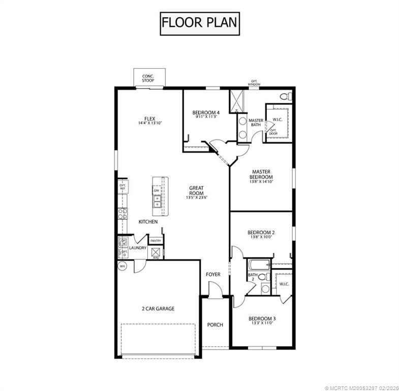 4341 Southwest Appleseed Road Port St. Lucie, FL 34953 - Photo 25 of 25 a picture of a floor plan