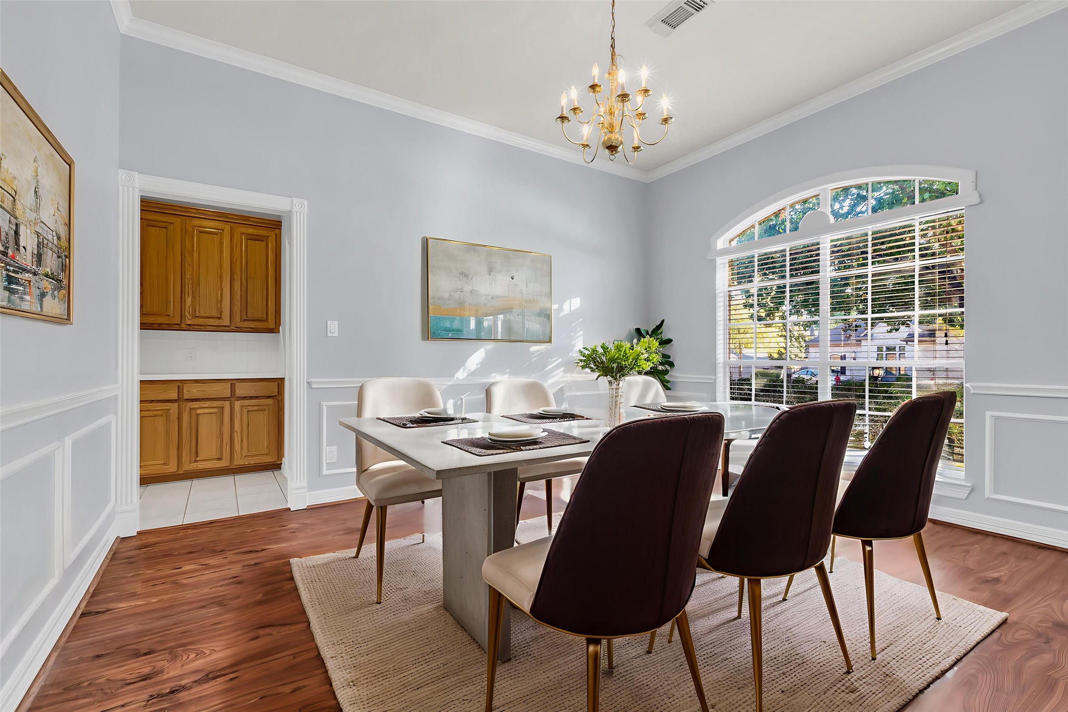 35 West Pines Drive Montgomery, TX 77356 - Photo 14 of 30 a view of a dining room with furniture window and wooden floor