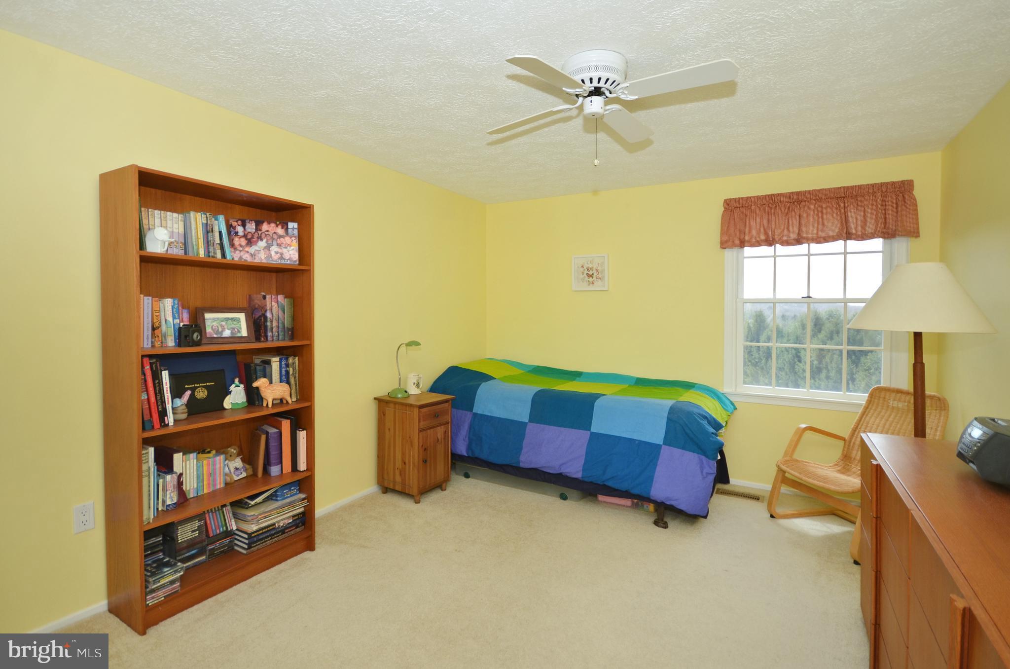 2905 Anderson Road White Hall, MD 21161 - Photo 23 of 26 Bedroom #3 with rear view and ceiling fan