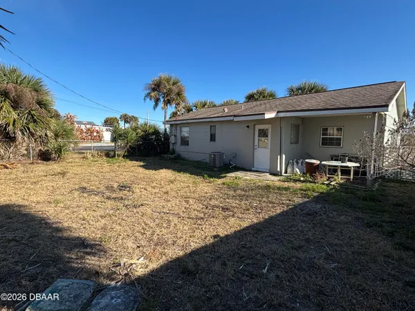 a backyard of a house