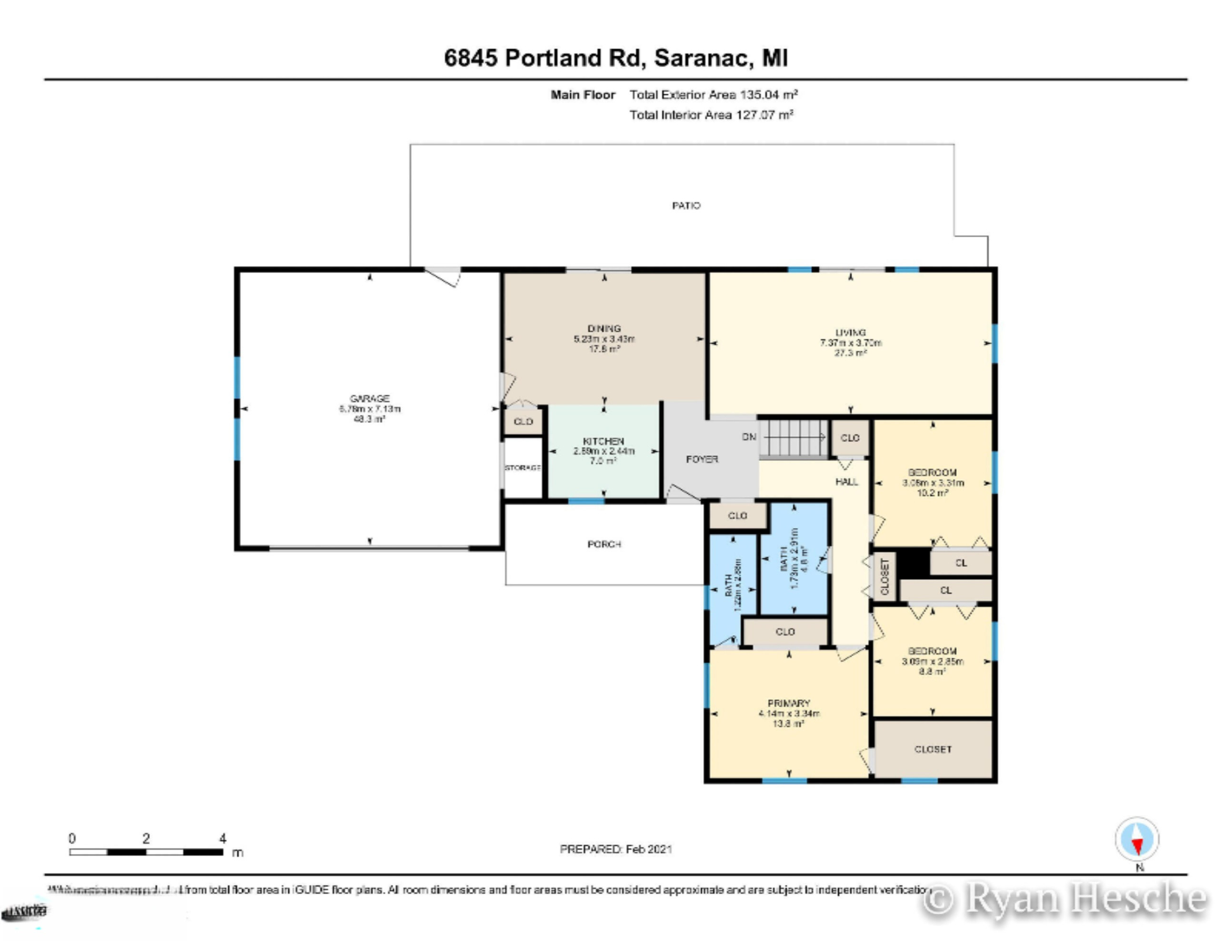 6845 Portland Road Saranac, MI 48881 - Photo 21 of 29 6845 W Portland Rd FP-1