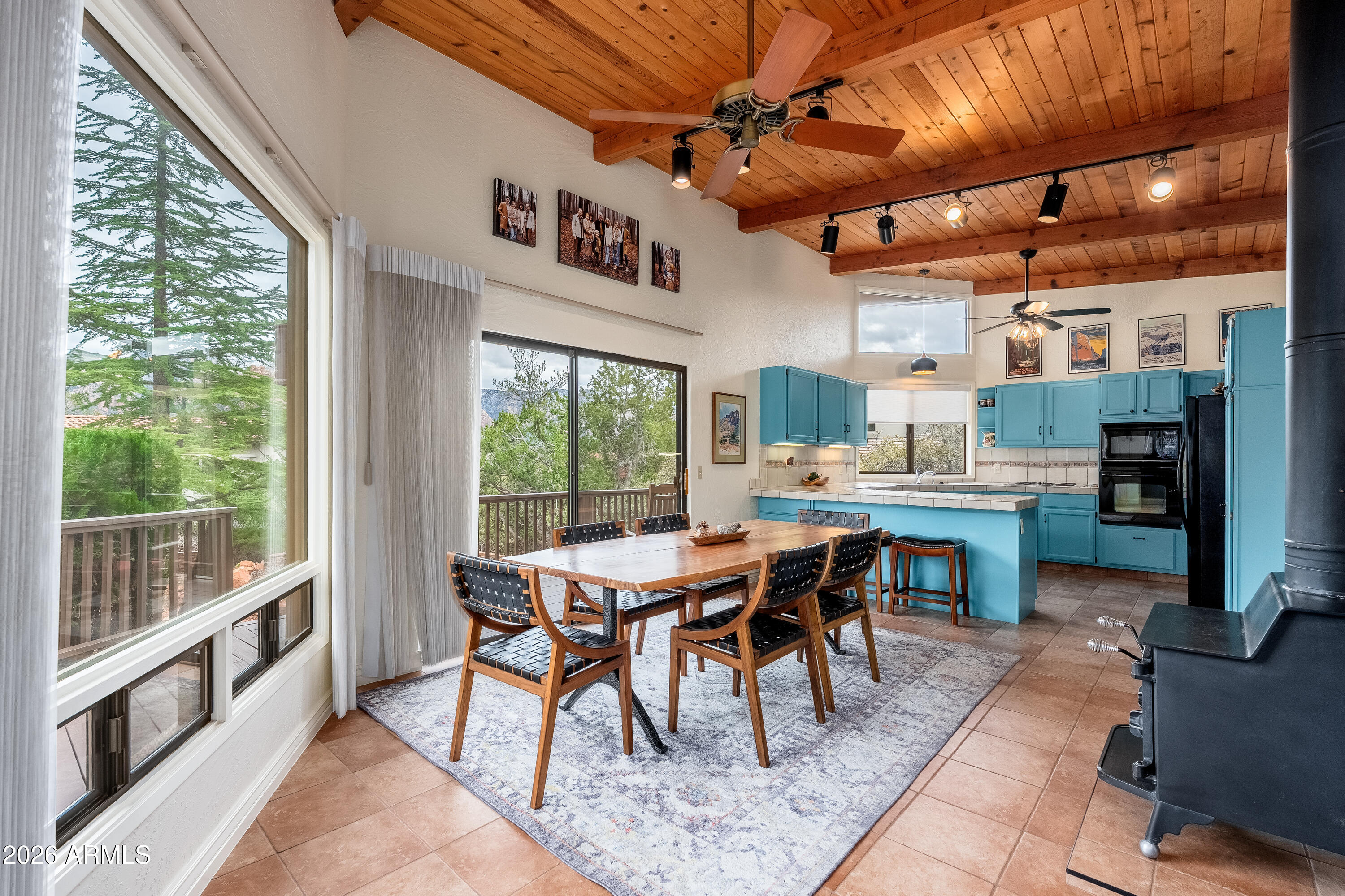 30 Kashmir Road Sedona, AZ 86336 - Photo 10 of 57 a view of a dining room with furniture window and outside view
