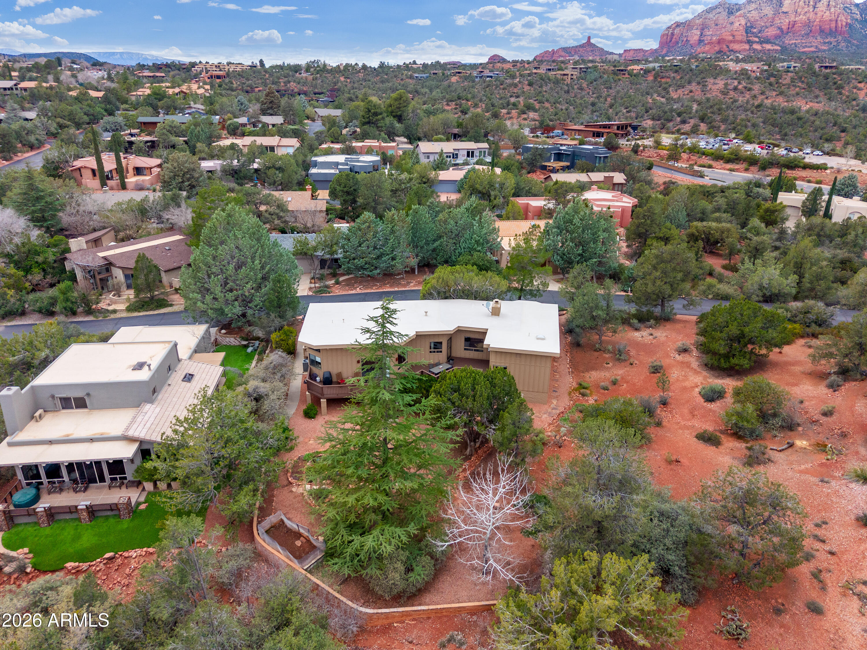 30 Kashmir Road Sedona, AZ 86336 - Photo 46 of 57 an aerial view of multiple house