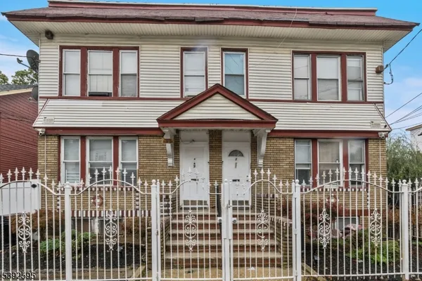 a front view of a house
