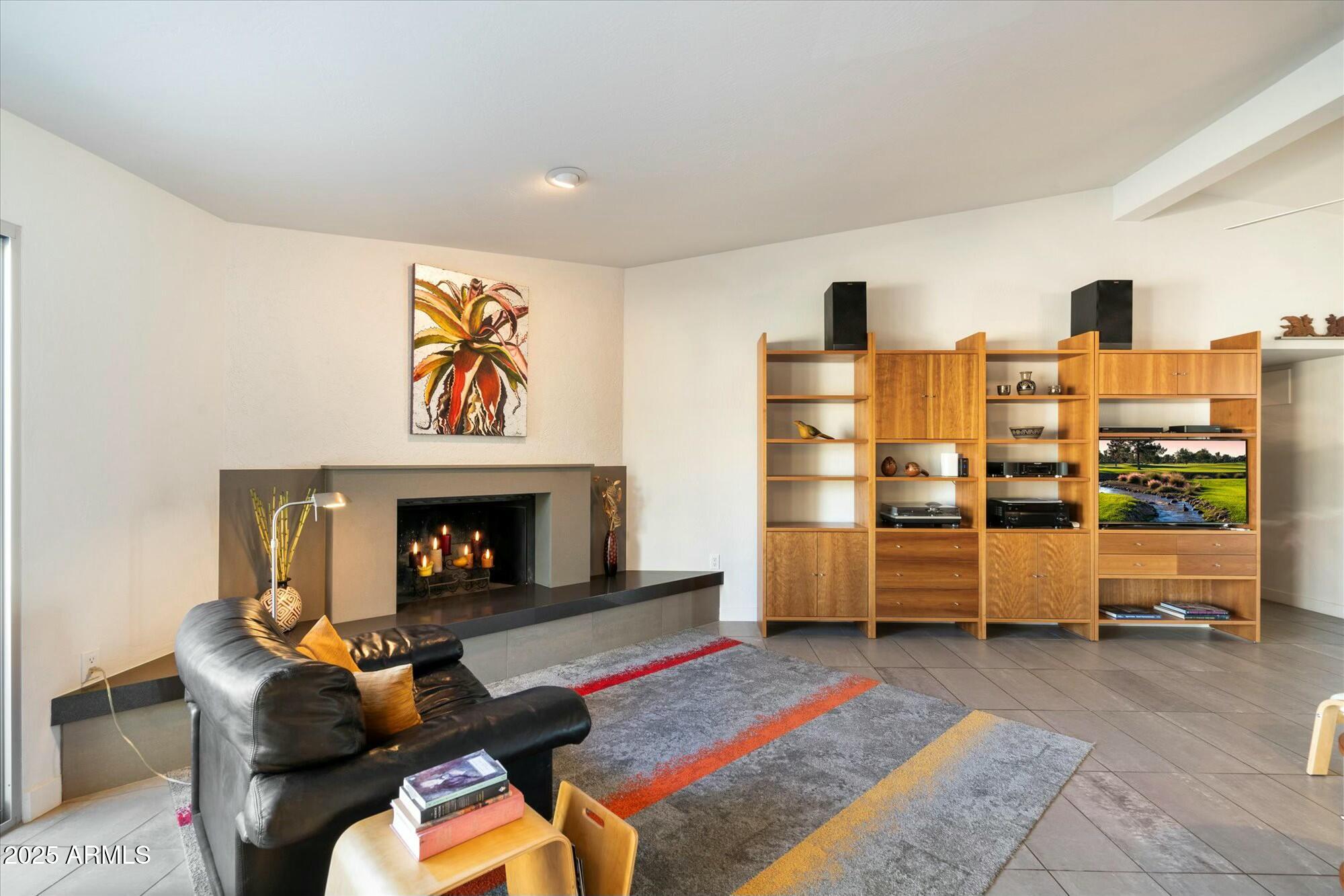 Living Room with Fireplace