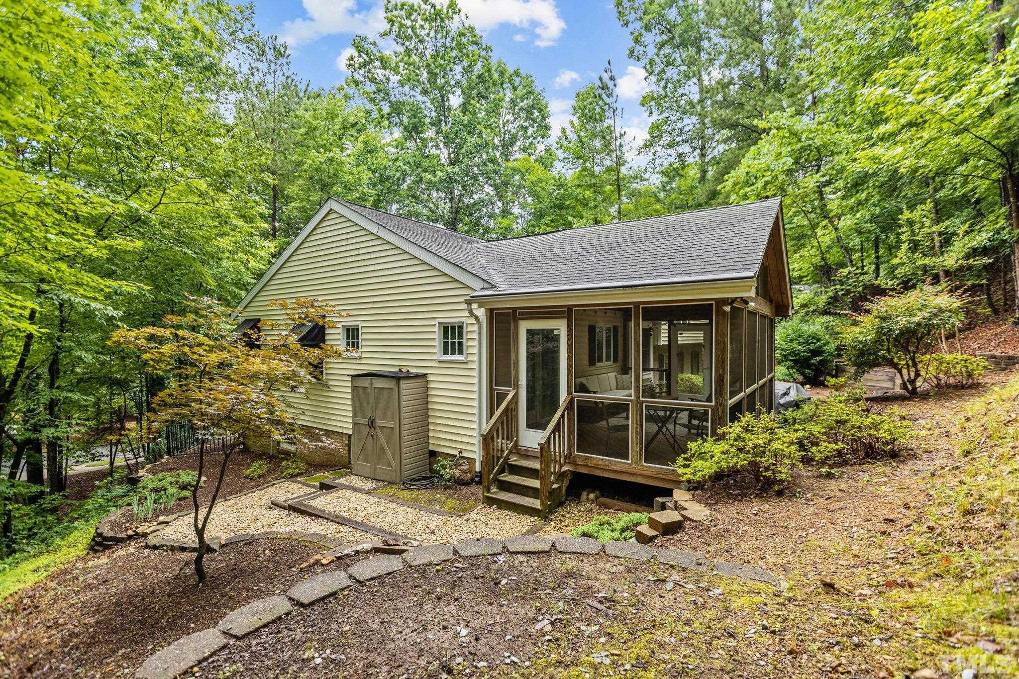 108 Rhododendron Court Chapel Hill, NC 27517 - Photo 35 of 38 a view of a house with a yard