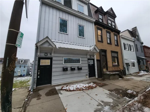 a front view of a house