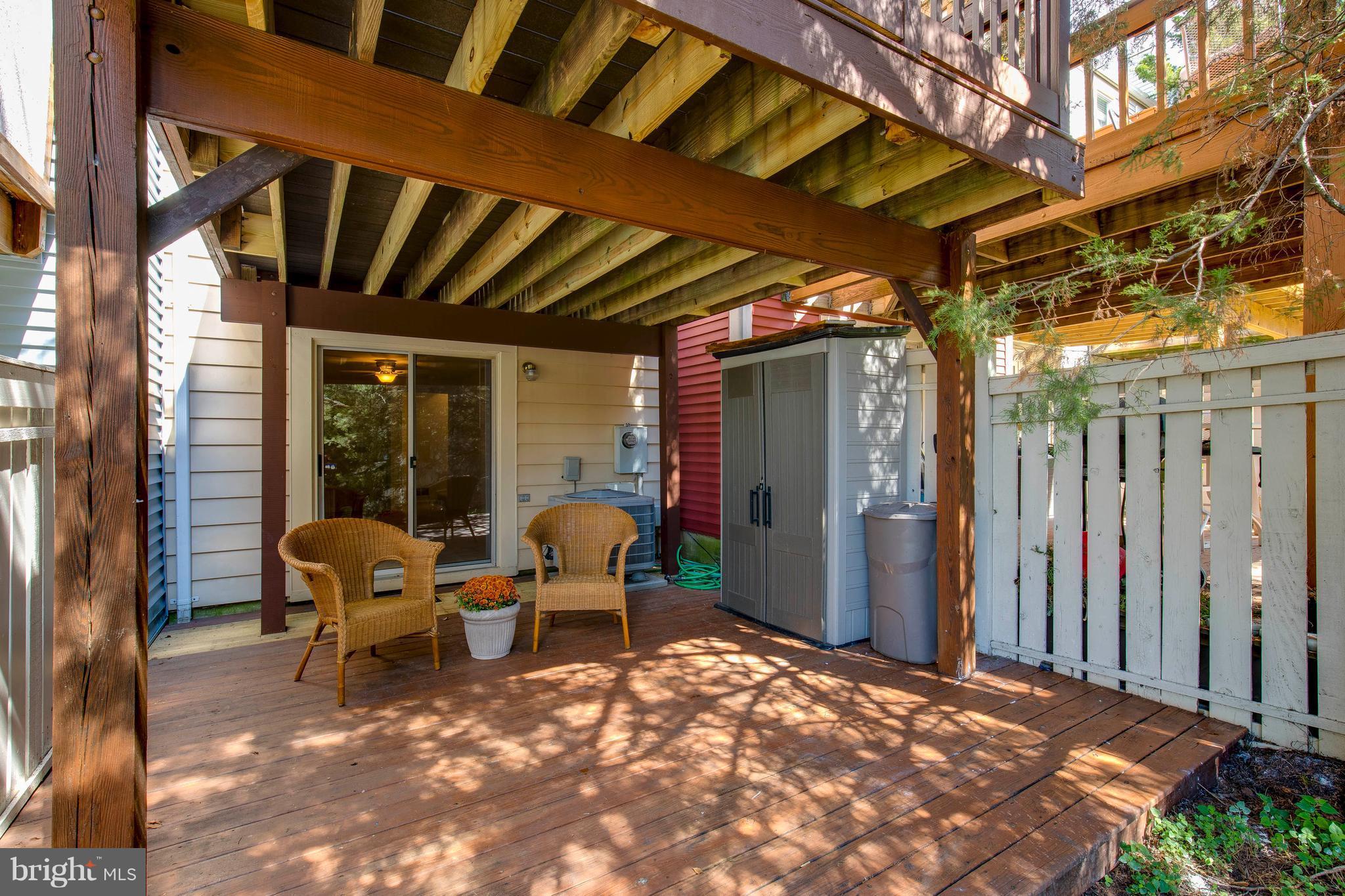 11935 Redtree Way Reston, VA 20194 - Photo 24 of 29 Lower Deck with Storage Shed