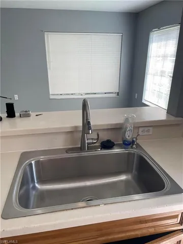 a close view of sink and tap