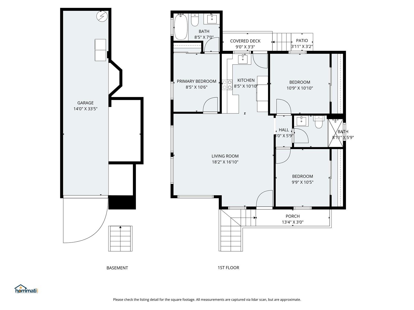 1506 Frear Street, Unit A Honolulu, HI 96813 - Photo 25 of 25 Clear layout showing the efficient 3-bedroom, 2-bathroom design.