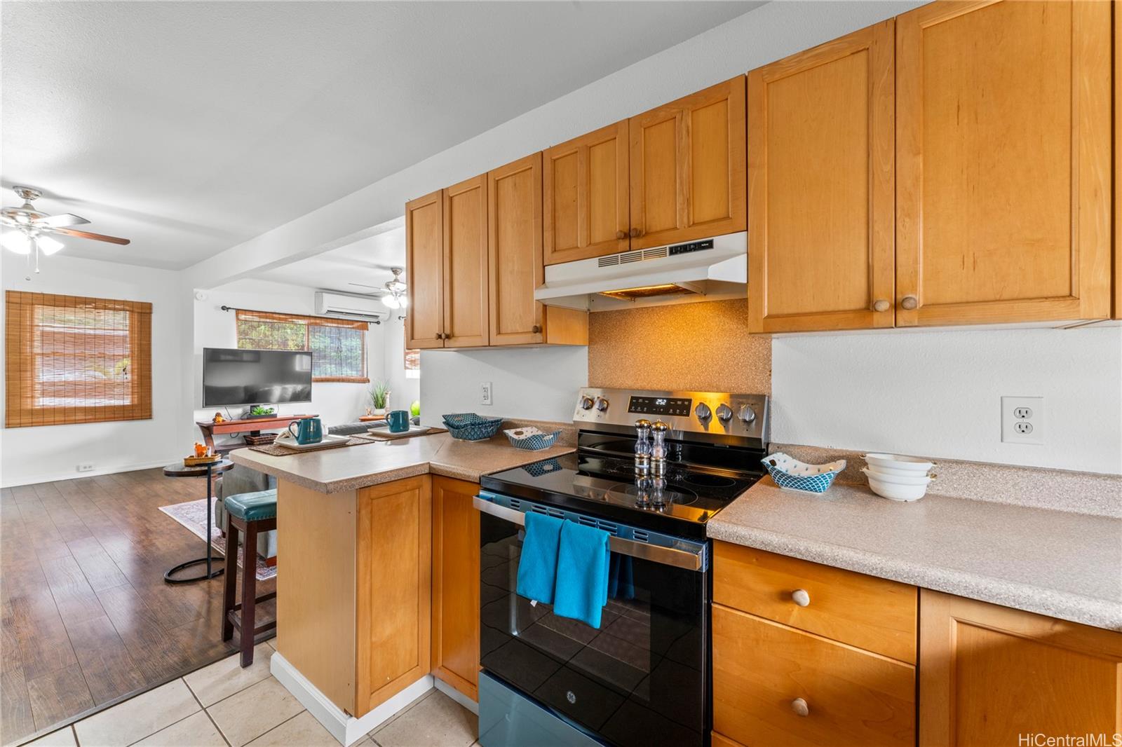 1506 Frear Street, Unit A Honolulu, HI 96813 - Photo 7 of 25 Updated kitchen view highlighting the stainless steel range and efficient layout.