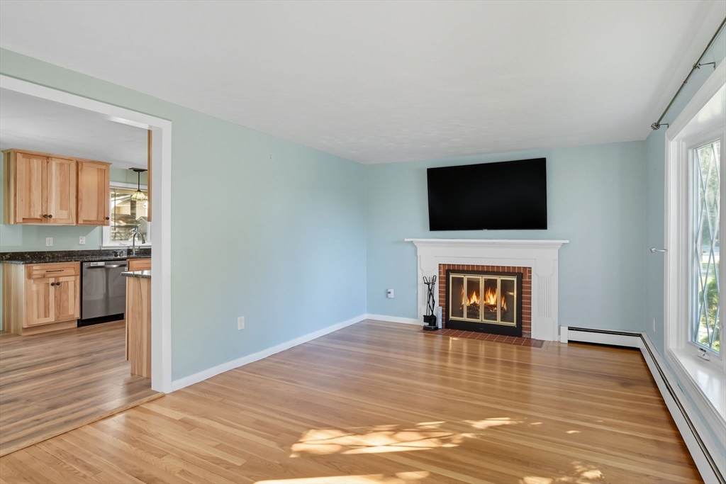 22 Colorado Street Springfield, MA 01118 - Photo 4 of 39 a living room with fireplace and a flat screen tv
