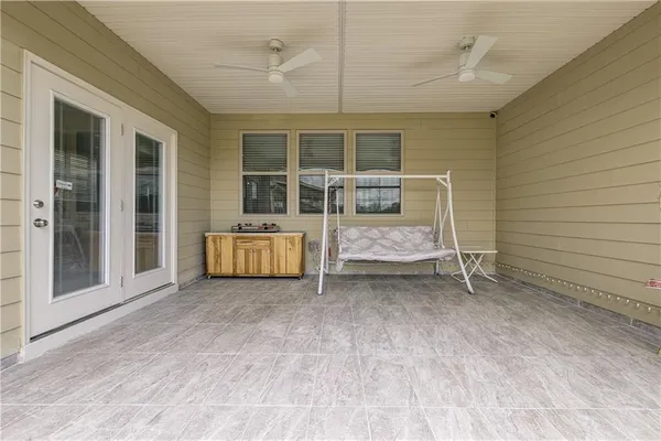 a view of a room with table and chair