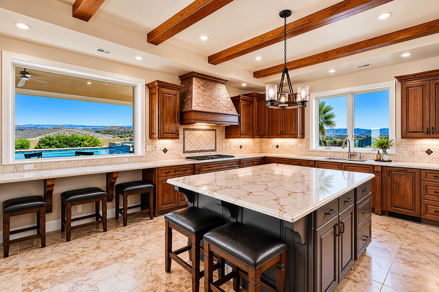 1815 Paragon Drive St. George, UT 84790 - Photo 16 of 48 Kitchen window view of pool