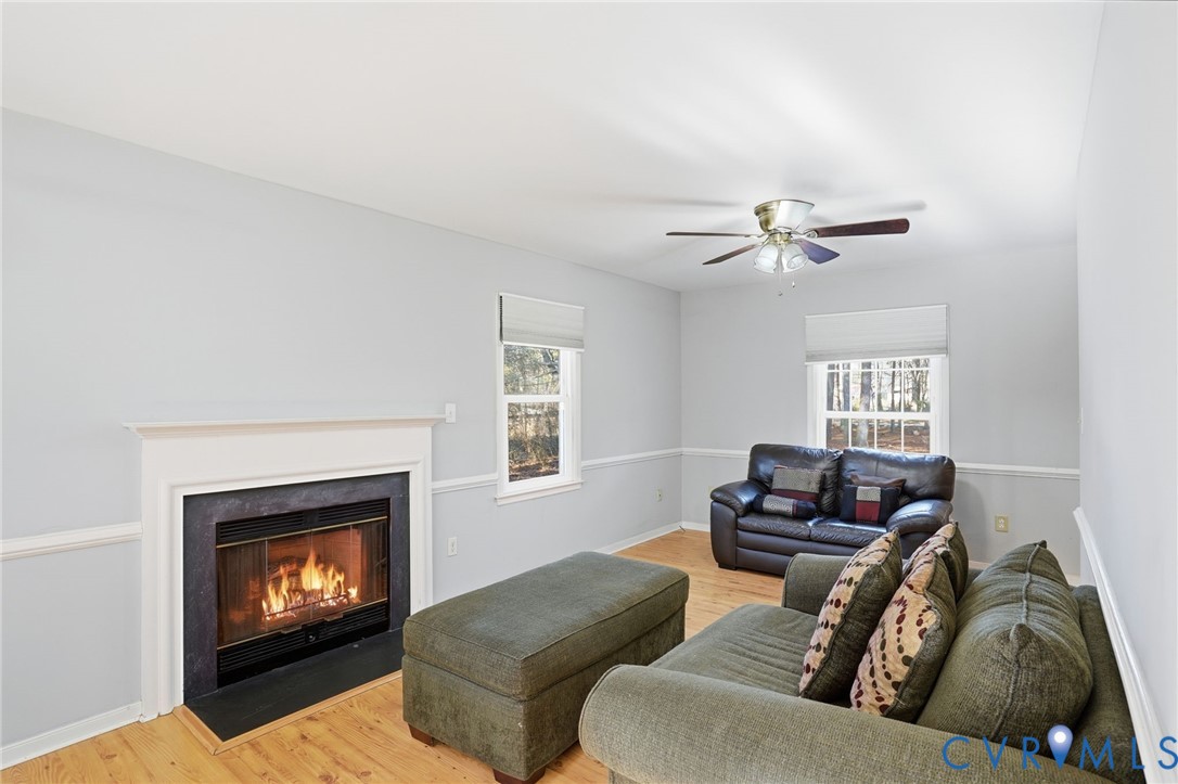 3605 Whitehouse Road Colonial Heights, VA 23834 - Photo 12 of 46 Living room with light wood finished floors, a fir