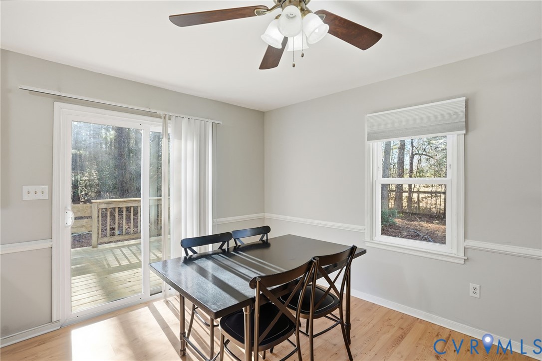 3605 Whitehouse Road Colonial Heights, VA 23834 - Photo 14 of 46 Dining space featuring light wood-style floors and