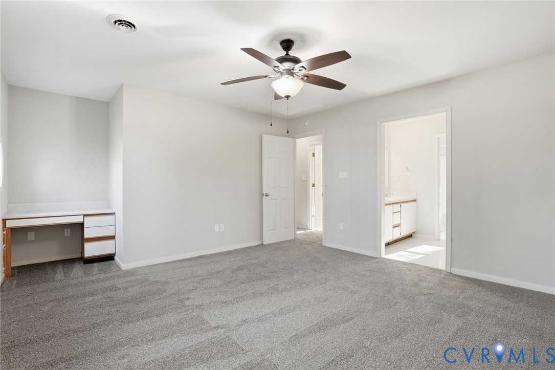 3605 Whitehouse Road Colonial Heights, VA 23834 - Photo 33 of 46 Unfurnished bedroom with light carpet, ceiling fan