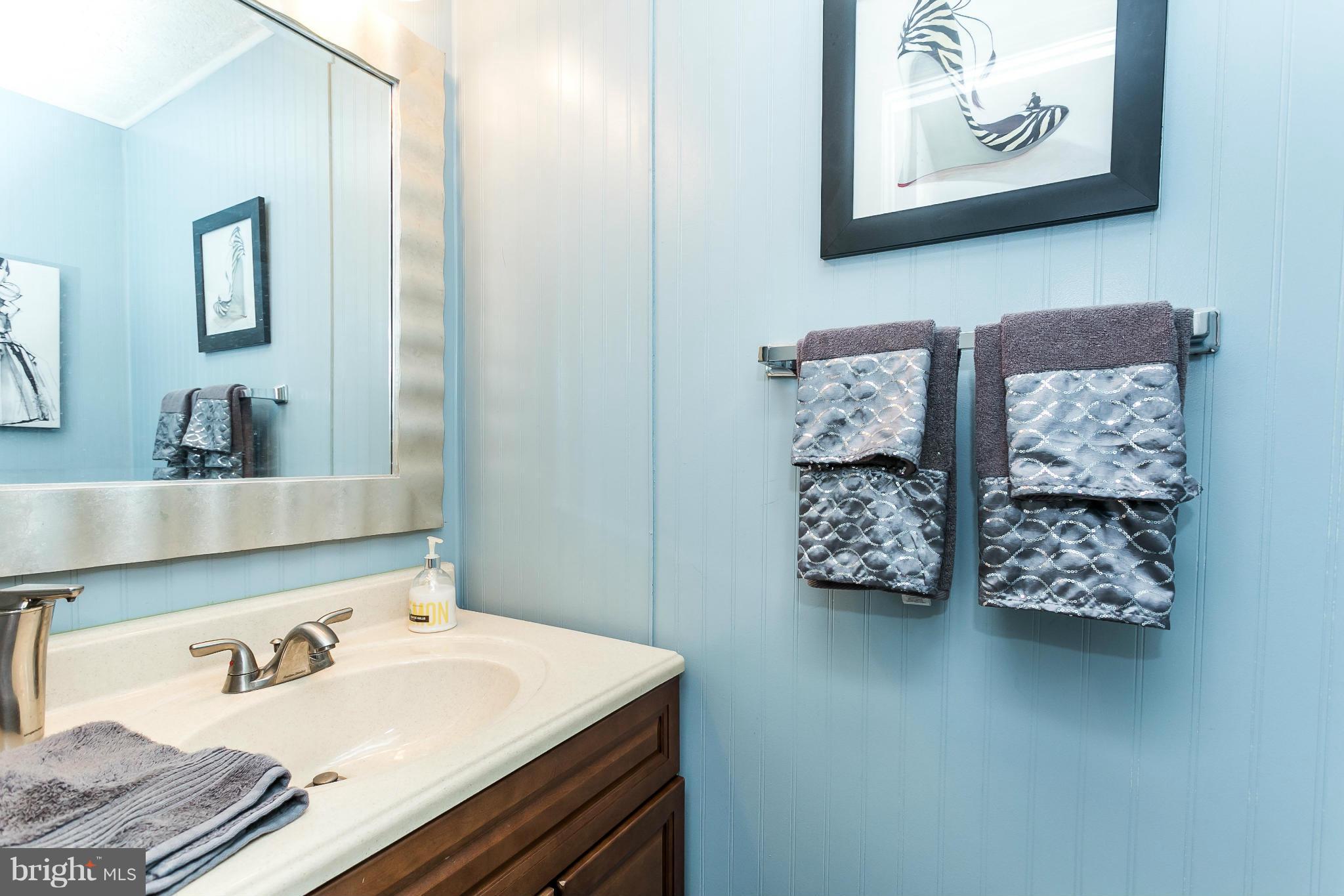4804 Variation Road Baltimore, MD 21236 - Photo 12 of 27 a bathroom with a sink mirror and painting on wall