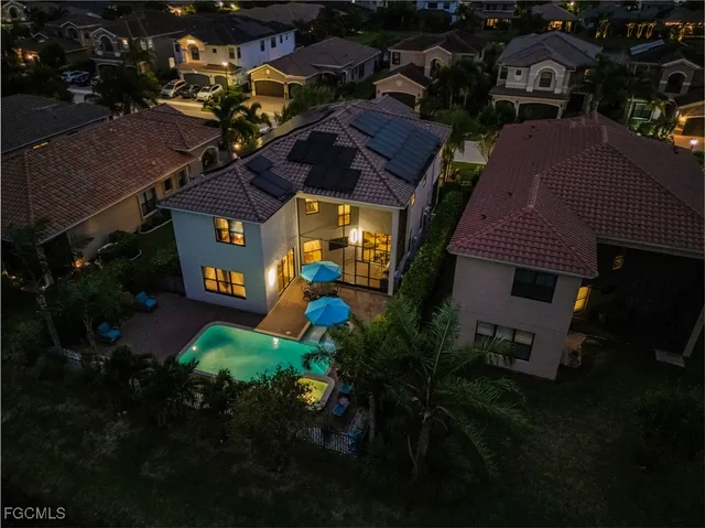 a aerial view of a house