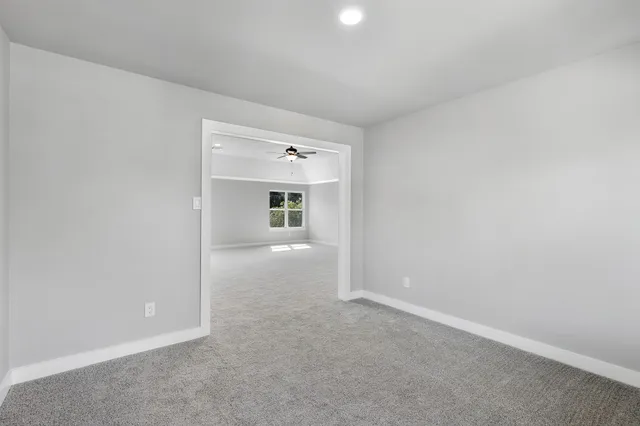 a view of an empty room