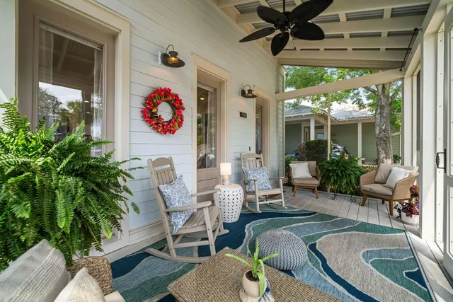 a view of a flower in a garden