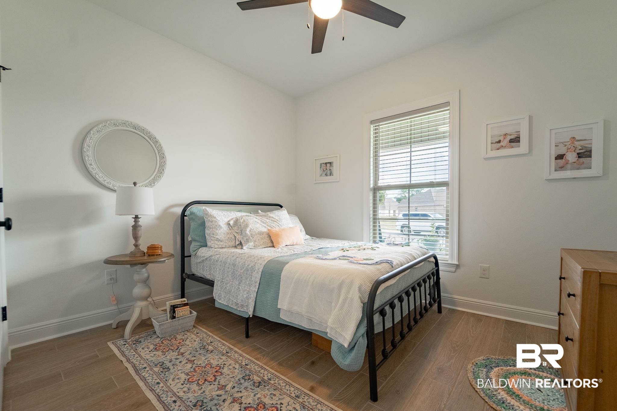896 Sumter Loop Foley, AL 36535 - Photo 19 of 23 Bedroom with hardwood / wood-style flooring and ceiling fan