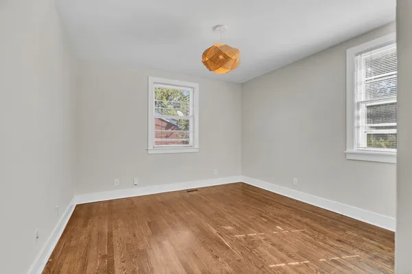 an empty room with window