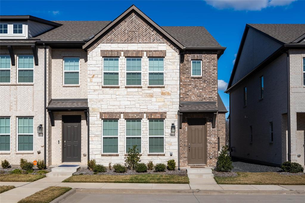 a front view of a house