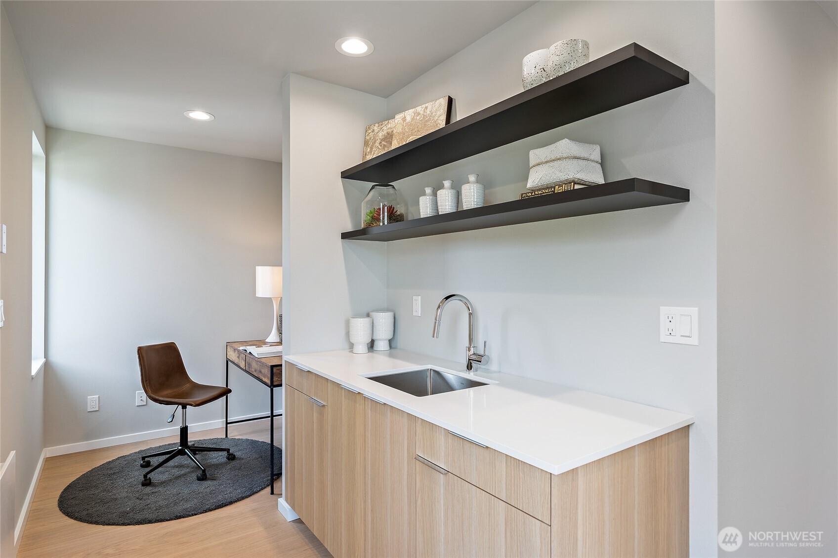 1801 Northwest 65th Street, Unit C Seattle, WA 98117 - Photo 27 of 40 a close view of a sink and a table in a room