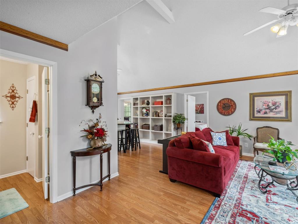 299 Lamplight Path Holly Lake Ranch, TX 75765 - Photo 10 of 40 a living room with furniture and wooden floor