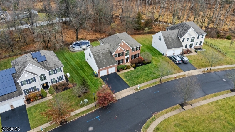 26 Rouser Way Hillsborough, NJ 08844 - Photo 44 of 50 an aerial view of a house with a yard and lake view