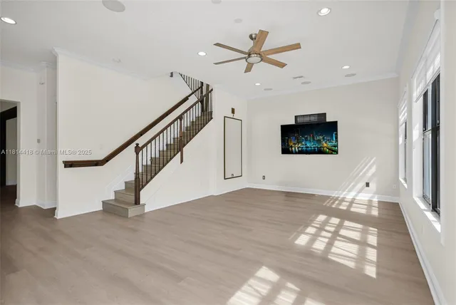 a room with furniture and window