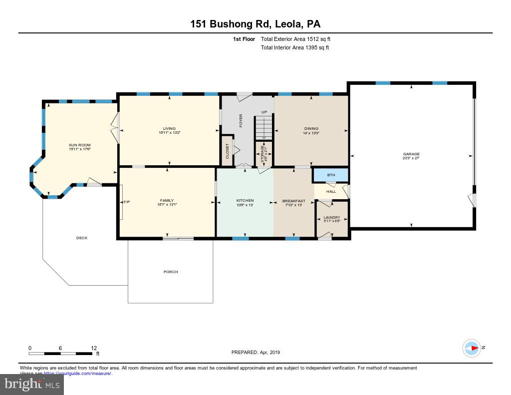 151 Bushong Road Leola, PA 17540 - Photo 44 of 45 First Level Floor Plan