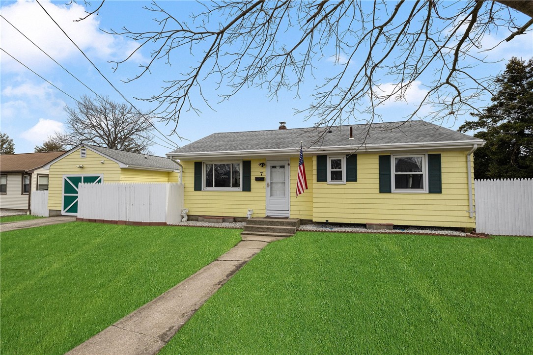 7 Casey Drive Middletown, RI 02842 - Photo 4 of 47 Front walkway. Grass has been virtually enhanced.