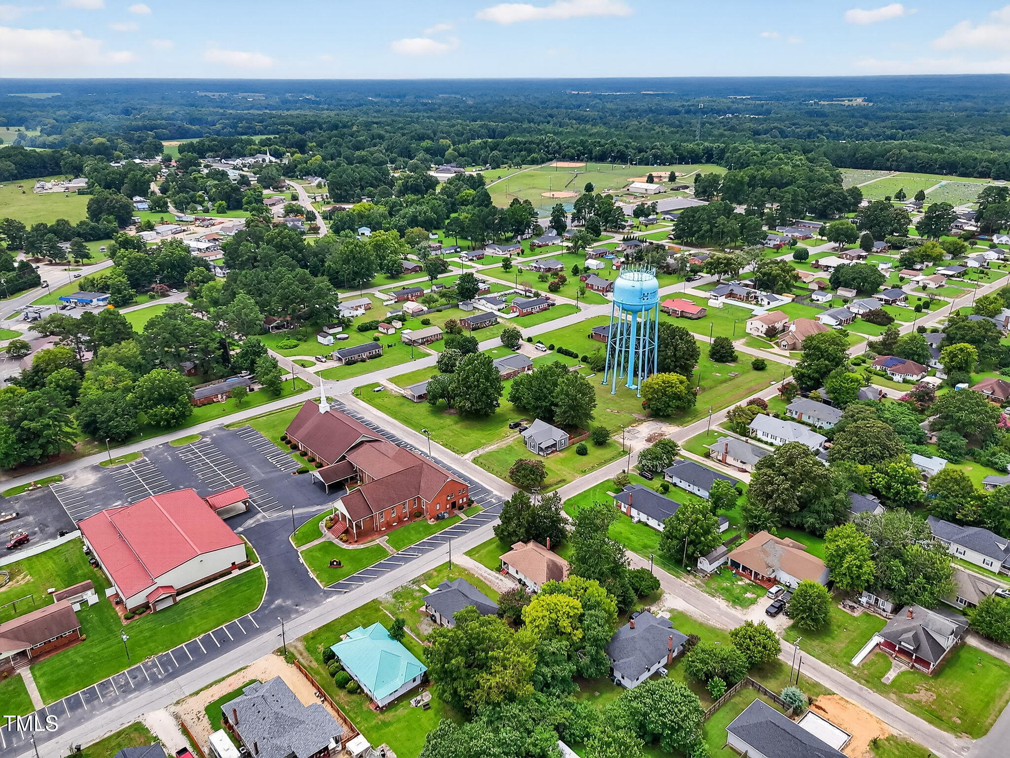 108 West C Street Erwin, NC 28339 - Photo 36 of 37 an aerial view of residential houses with outdoor space