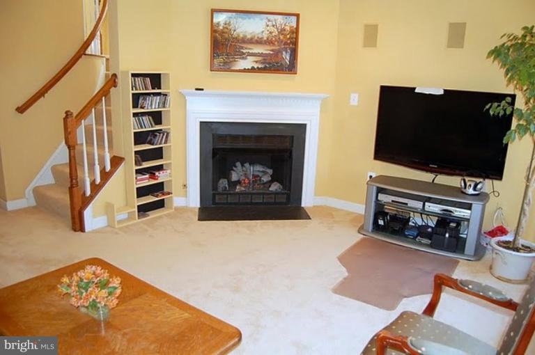 154 Rees Place Falls Church, VA 22046 - Photo 20 of 21 a living room with furniture and a fireplace