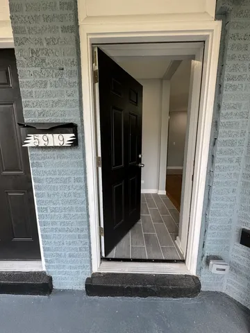a view of front door