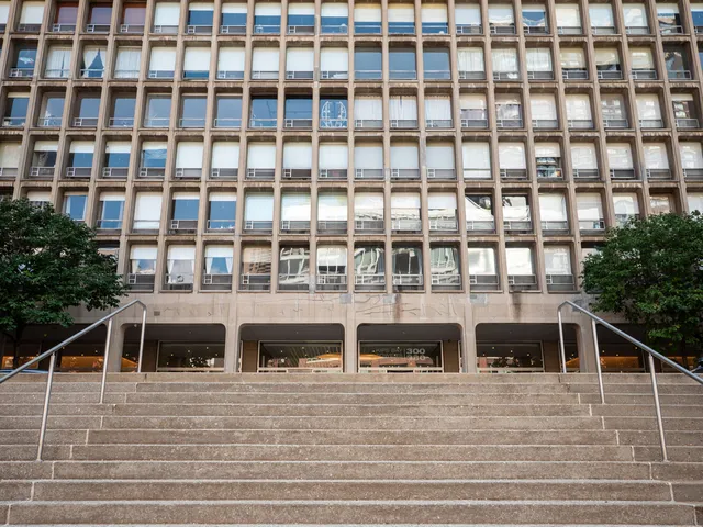 a view of a large building