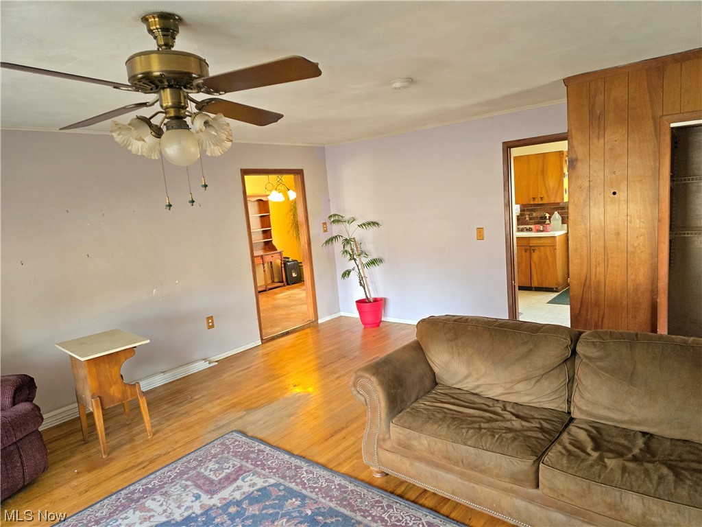 1450 Bonnie Road Macedonia, OH 44056 - Photo 6 of 21 Tiled living room with ceiling fan