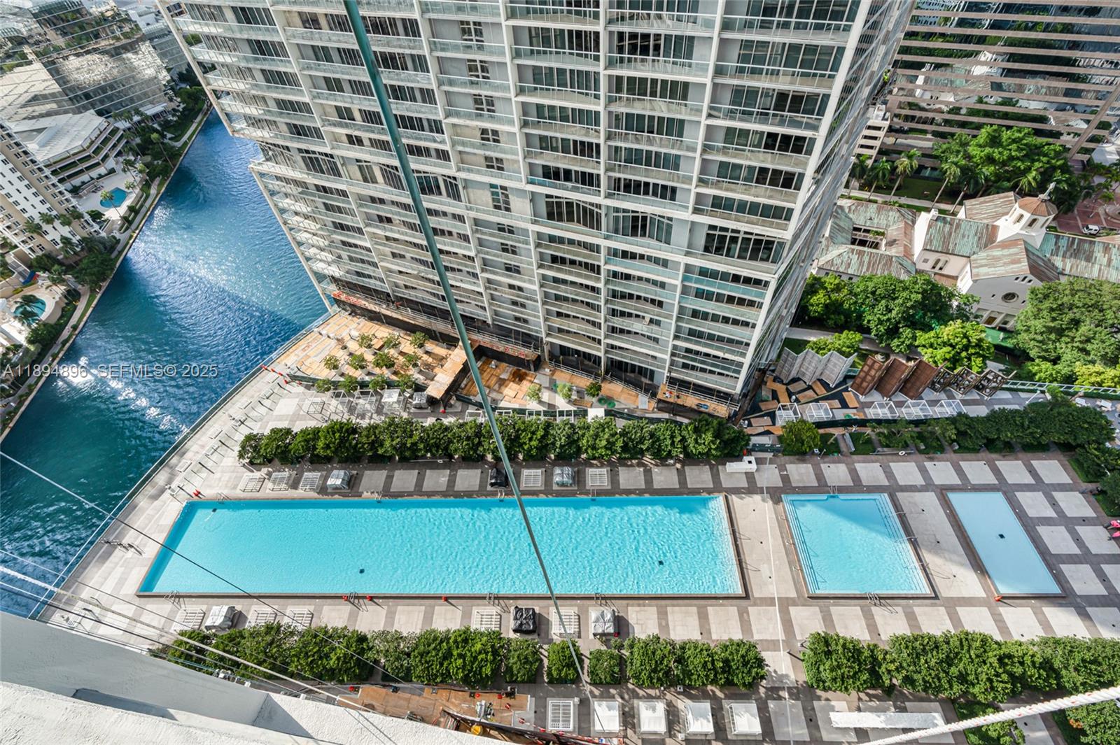475 Brickell Avenue, Unit 3111 Miami, FL 33131 - Photo 16 of 24 a view of swimming pool from balcony