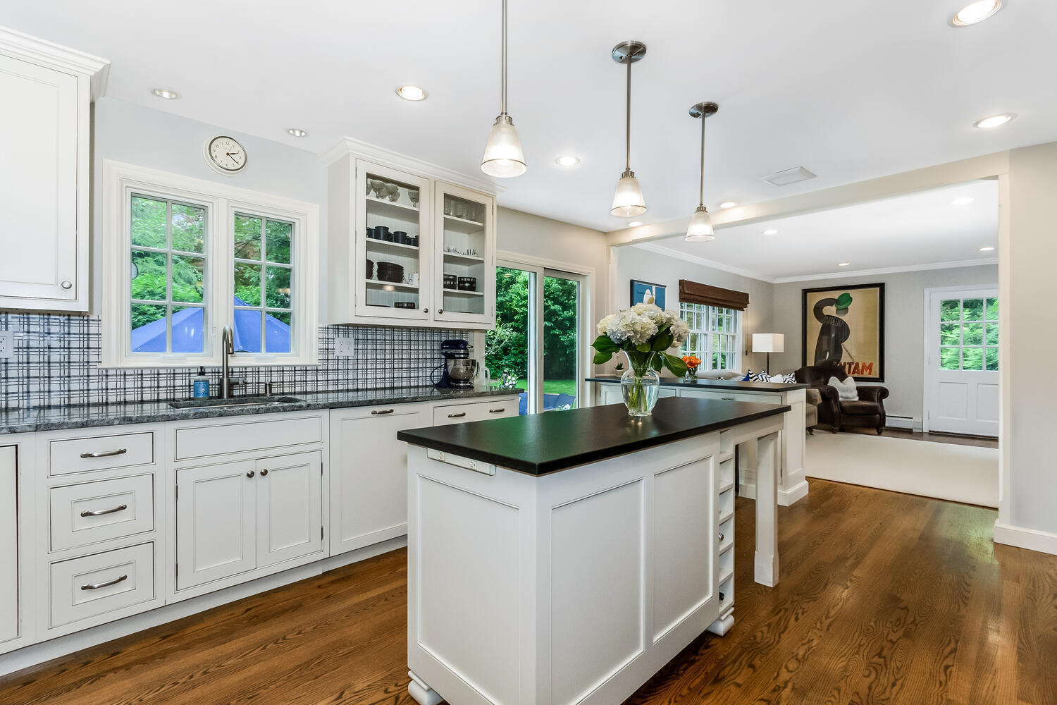 21 Middlesex Road Darien, CT 06820 - Photo 14 of 40 a kitchen with granite countertop a sink and cabinets