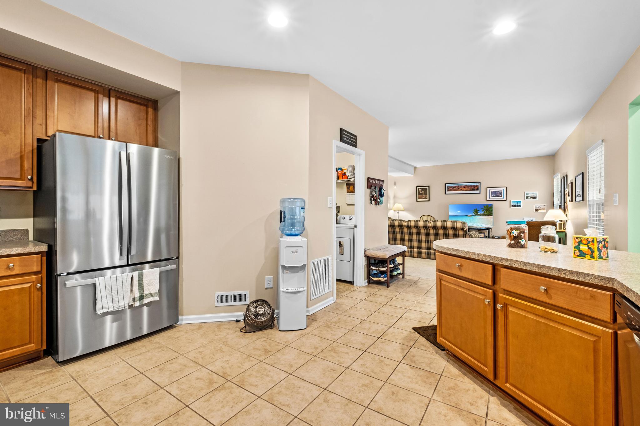 19 Vaughn Way Burlington, NJ 08016 - Photo 13 of 43 a kitchen with stainless steel appliances a refrigerator and a stove top oven